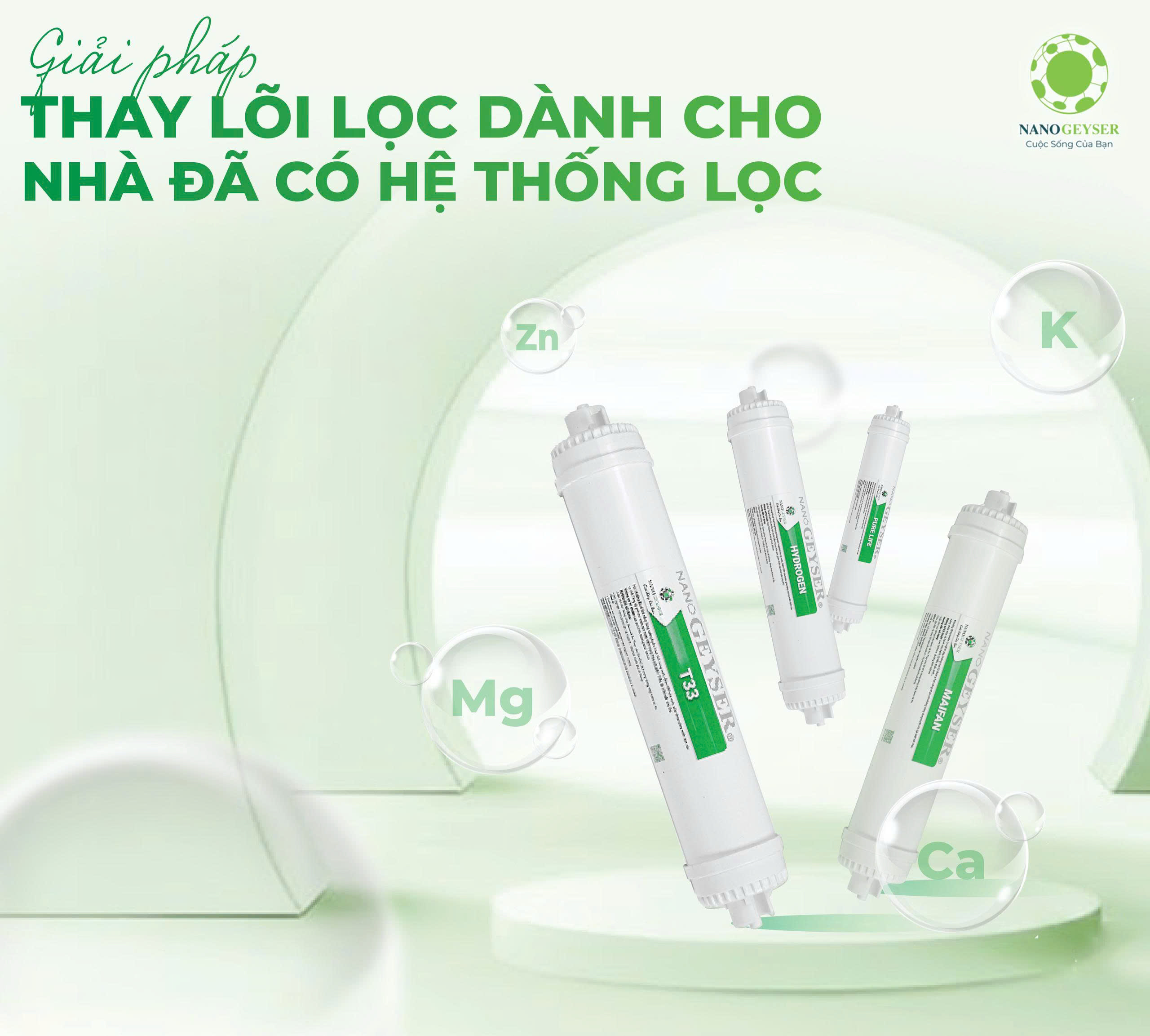 Giải pháp thay lõi lọc cho nhà đã có hệ thống lọc