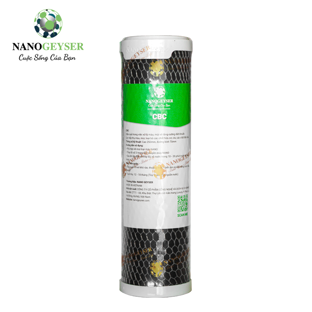 Lõi lọc nước Nano Geyser CBC
