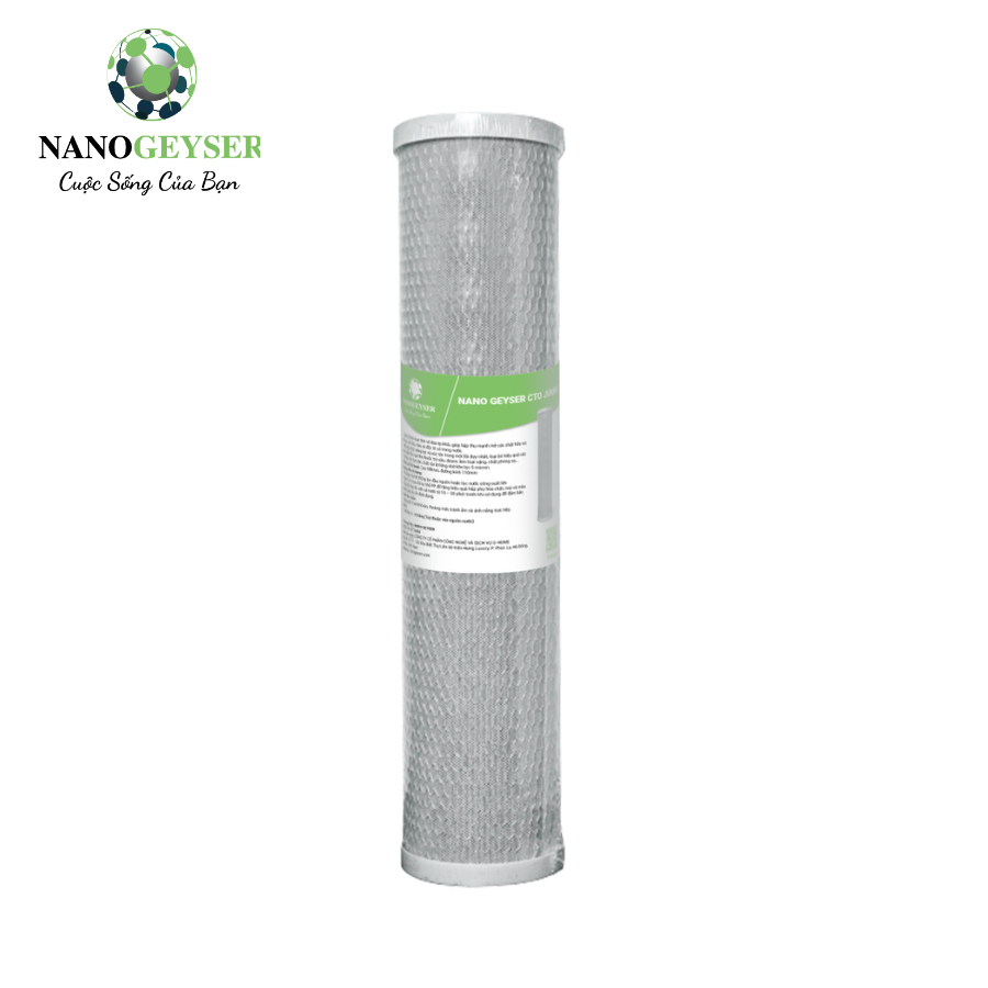 Lõi lọc nước Nano Geyser  CTO 20"  Jumbo