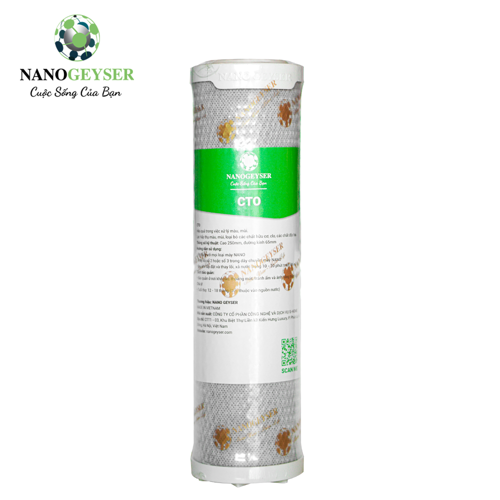 Lõi lọc nước Nano Geyser CTO
