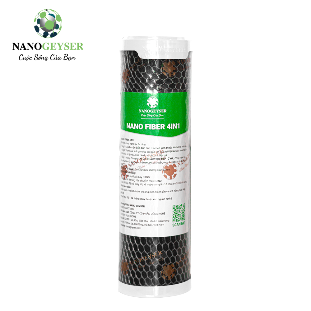 Lõi lọc nước Nano Geyser Nano Fiber 4IN1