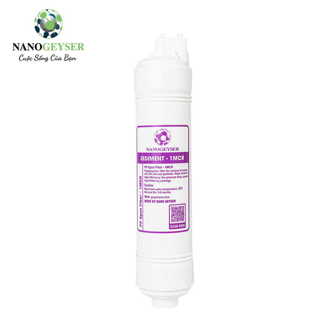 Lõi lọc nước Nano Geyser Sediment 1 Micro