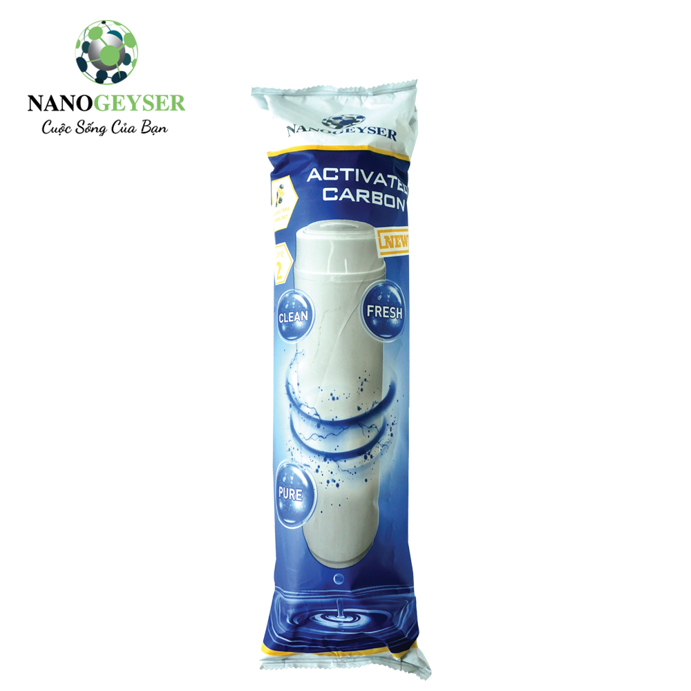 Lõi lọc nước Nano Geyser than GAC New