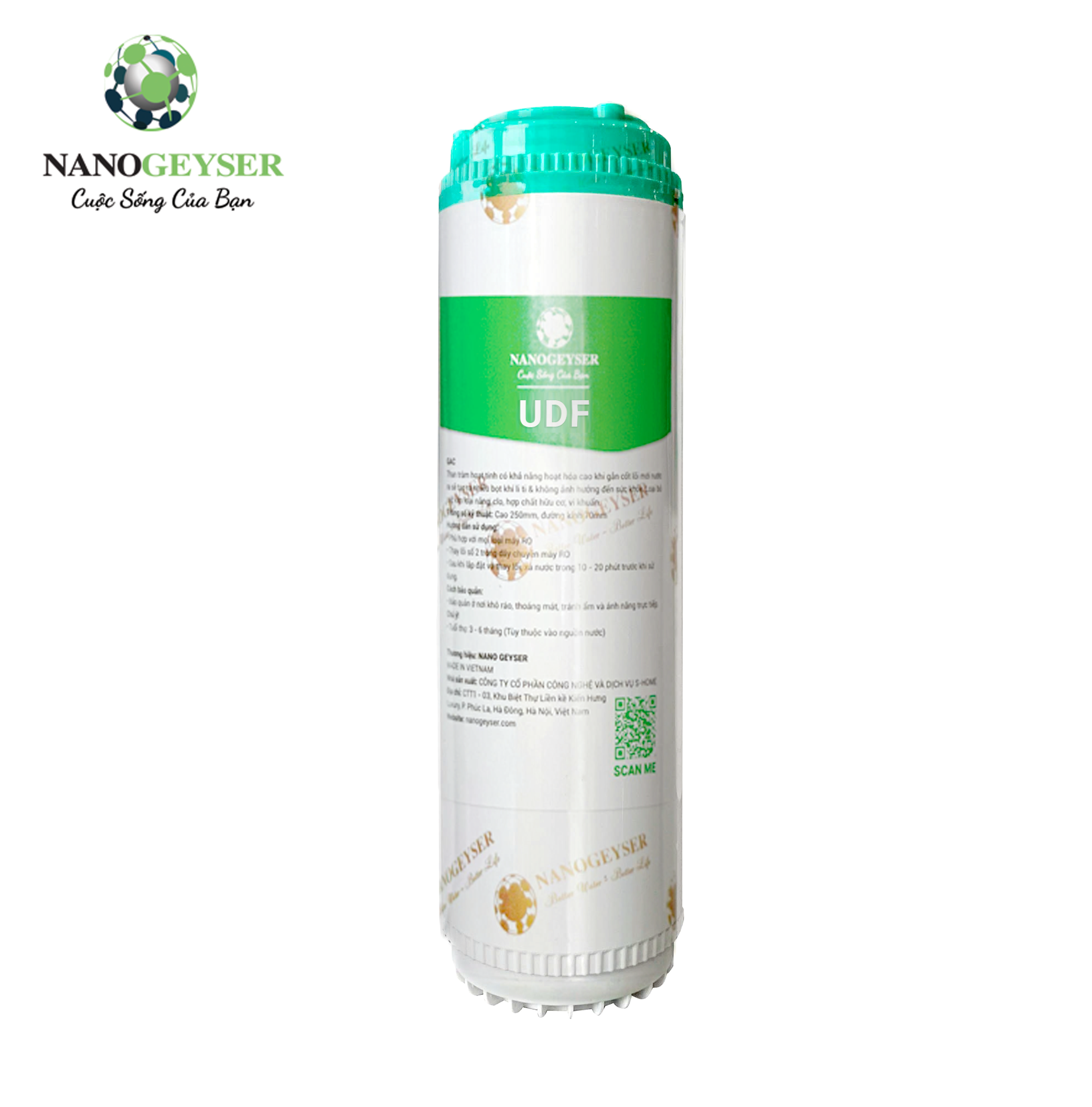 Lõi lọc nước Nano Geyser UDF