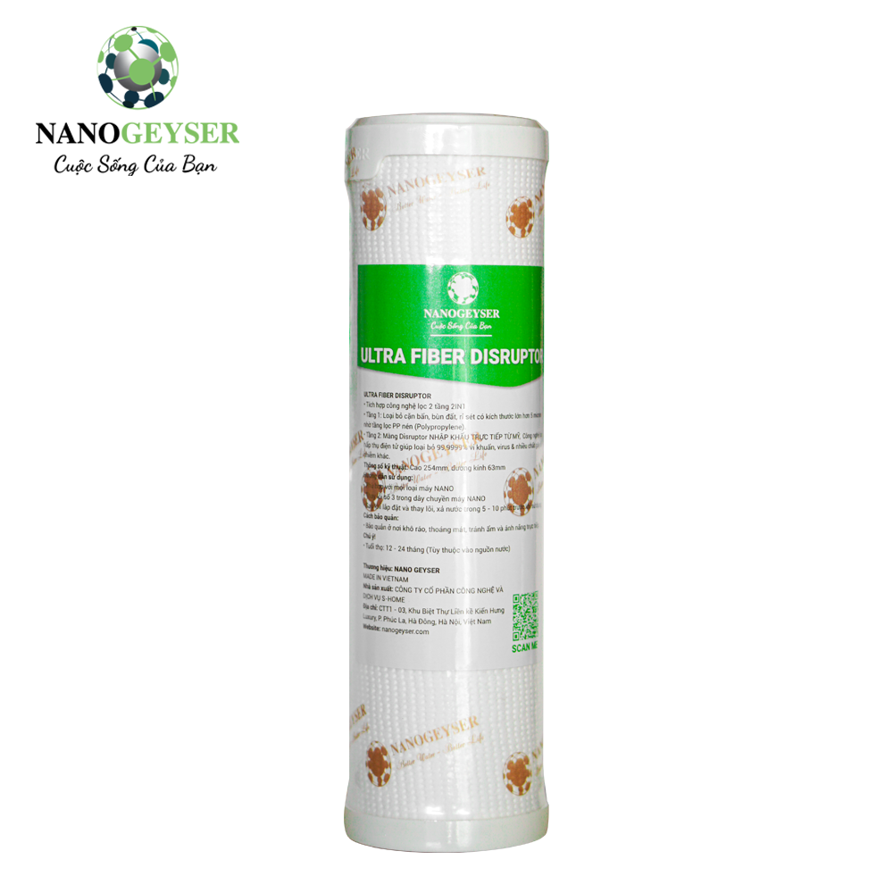 Lõi lọc nước Nano Geyser Ultra Fiber Disruptor