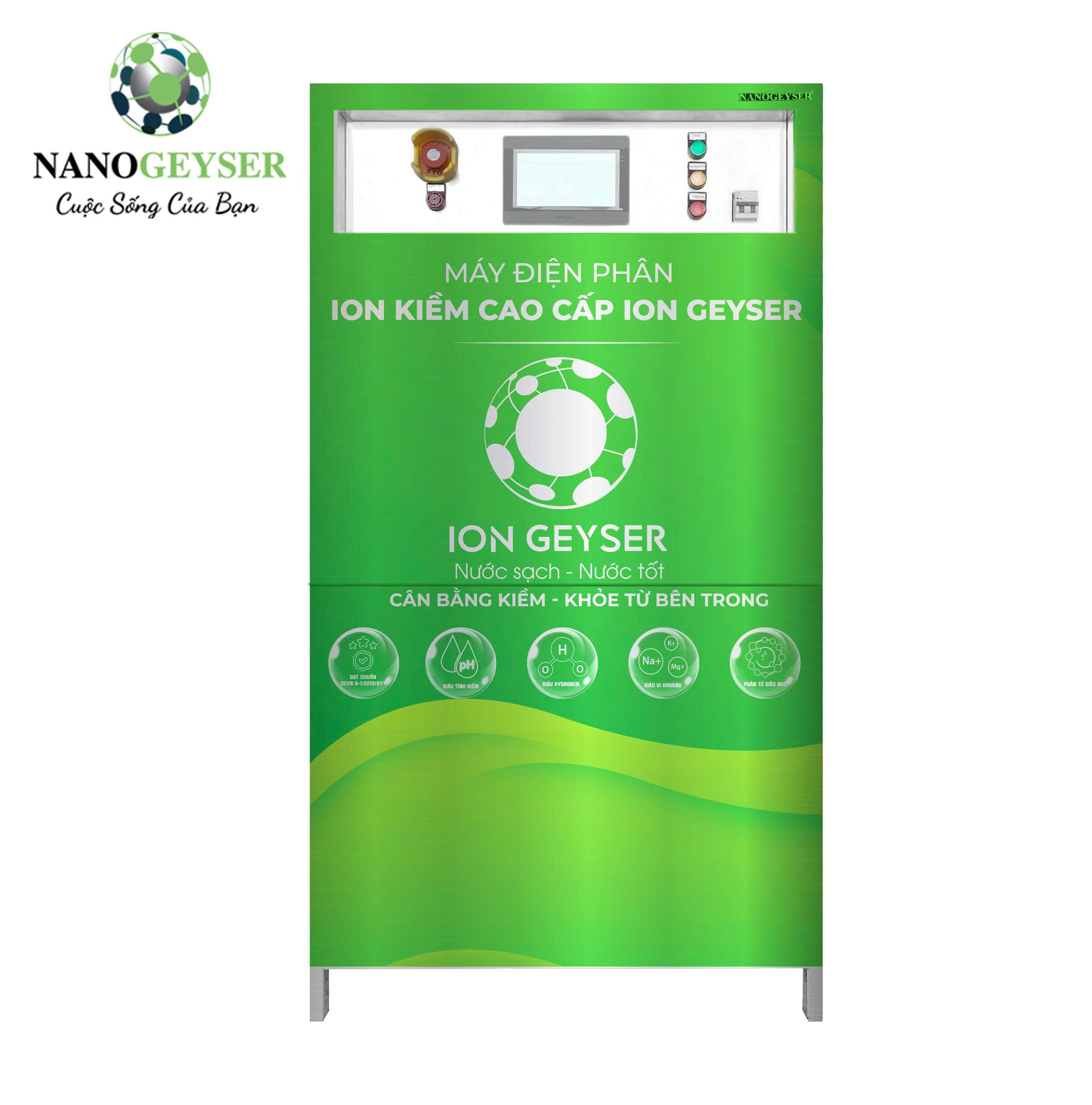 Máy điện giải Ion Kiềm Công Nghiệp Nano Geyser GN-I35CN