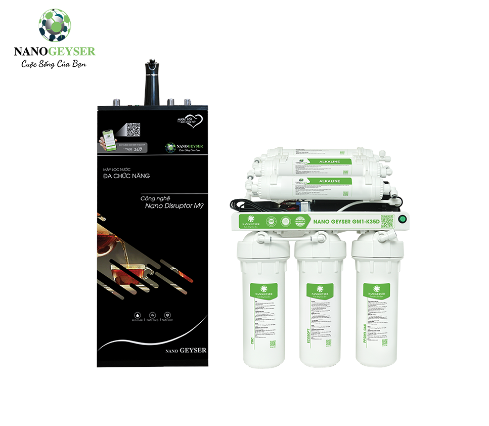 Máy lọc nước nóng lạnh nguội Nano Geyser GM1-K35D