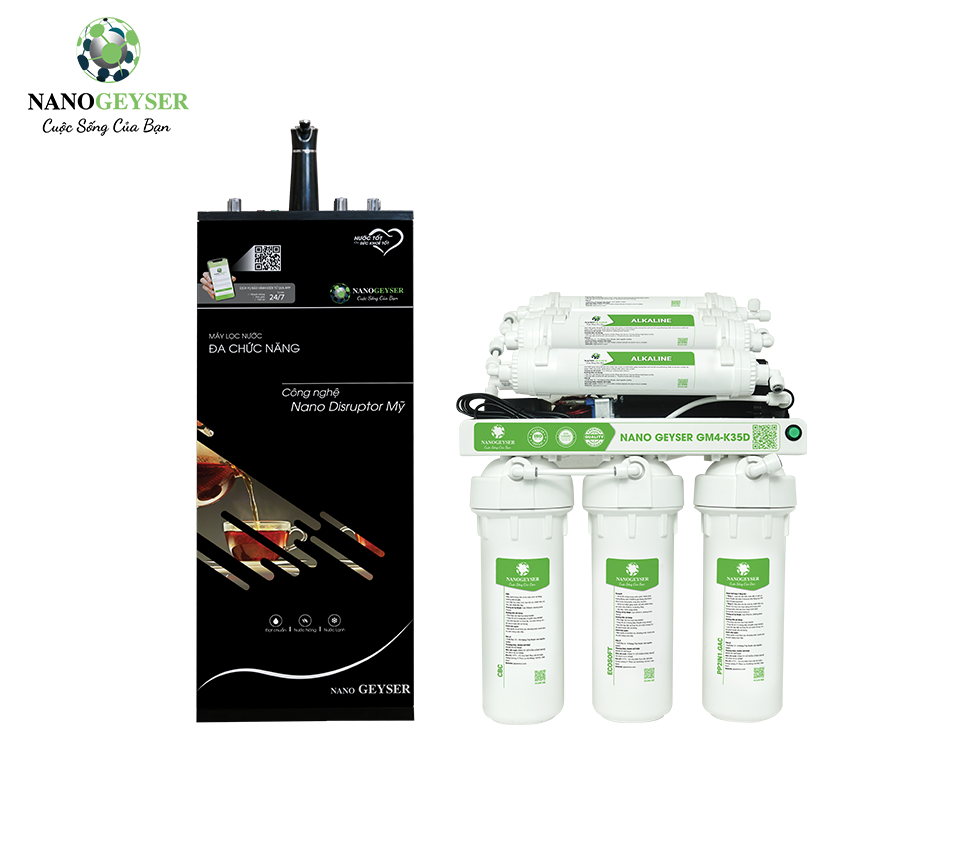 Máy lọc nước nóng lạnh nguội Nano Geyser GM4-K35D